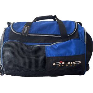 Ogio 50 Liter Blue Travel or Gym  Duffle Bag w/2 Strap, Multiple Zip Pockets!